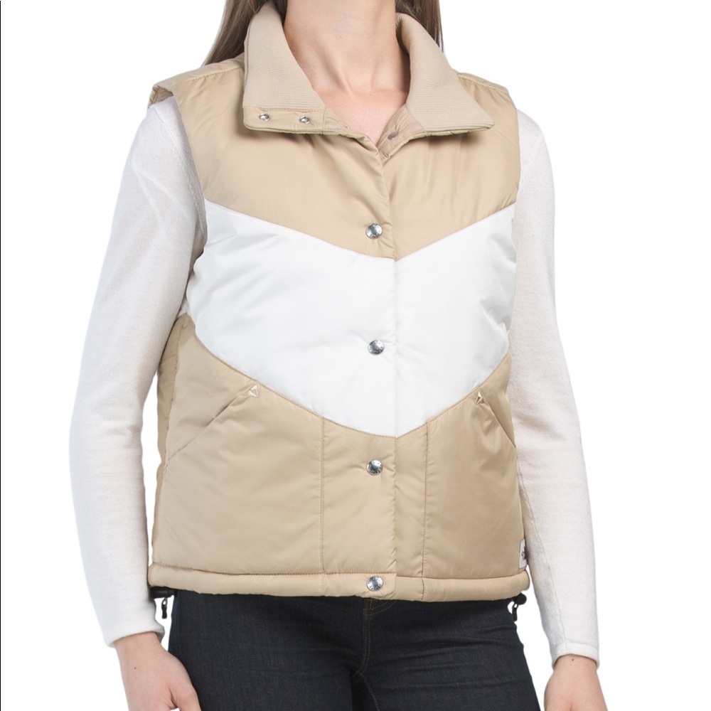 North Face VEST Hawthorne Khaki Sylvester Vest NWT